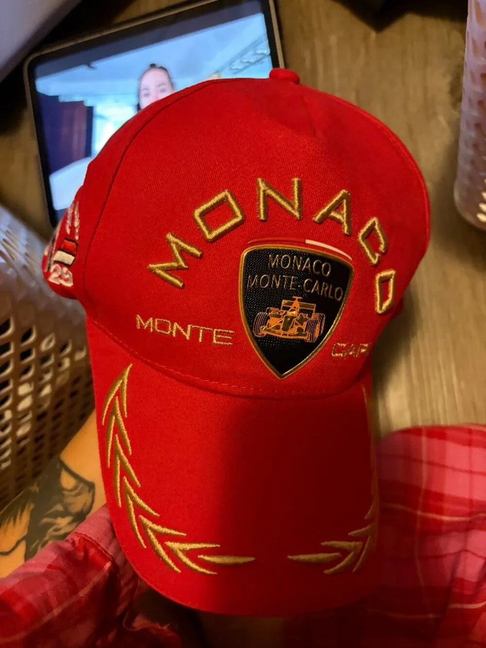 Authentic Monaco Monte Carlo Racing Hat Red Never Used